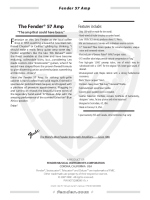 Fender 57-Amp - Owners Manual 